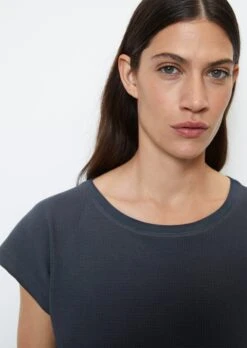 Marc O'Polo Waffle Jersey T-shirt In A Regular Fit From Organic Cotton Stretch -FashionLust Verkaufs-Shop 30eb3d66821f1531d34424db7b149d3b