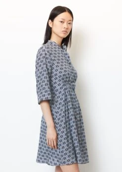 Marc O'Polo Short Blouse Dress With A Silky Texture Made From A Soft Organic Cotton/viscose Blend -FashionLust Verkaufs-Shop 30f6589adc997b886c14c847031b78db