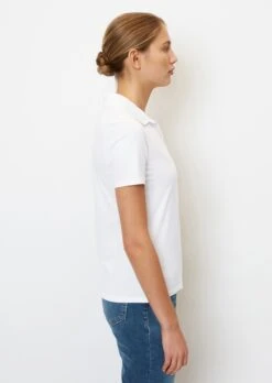 Marc O'Polo Short Sleeve Polo Shirt In A Regular Fit With Blended Material Detailing -FashionLust Verkaufs-Shop 32fada166c2875acc76e5de8cdda373d