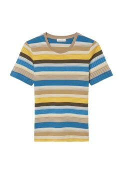 Marc O'Polo Striped T-shirt In A Slim Fit Made Of Finely Ribbed Jersey -FashionLust Verkaufs-Shop 361a704036246ce1c3dfaeeb184d855d