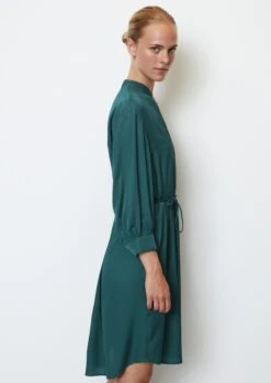 Marc O'Polo Shirt Blouse Dress With 3/4 Sleeves Relaxed Made From Viscose Twill -FashionLust Verkaufs-Shop 3691ae5f978b4850d201c7952550a7c7