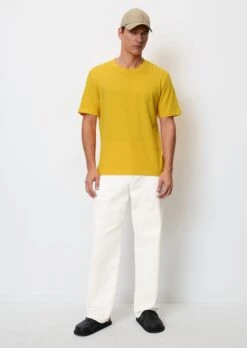 Marc O'Polo T-shirt Regular Made Of A Blend Of Organic Cotton And Linen -FashionLust Verkaufs-Shop 3832d33a0da8db48143be66b46252458
