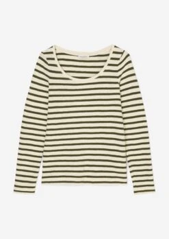 Marc O'Polo Striped Long Sleeve Top In A Loose Fit Made Of Heavy Jersey Fabric Composed Of Organic Cotton 17 Marc O'Polo Striped Long Sleeve Top In A Loose Fit Made Of Heavy Jersey Fabric Composed Of Organic Cotton -FashionLust Verkaufs-Shop 38601b66379403e04efdc3dbc316c3d3
