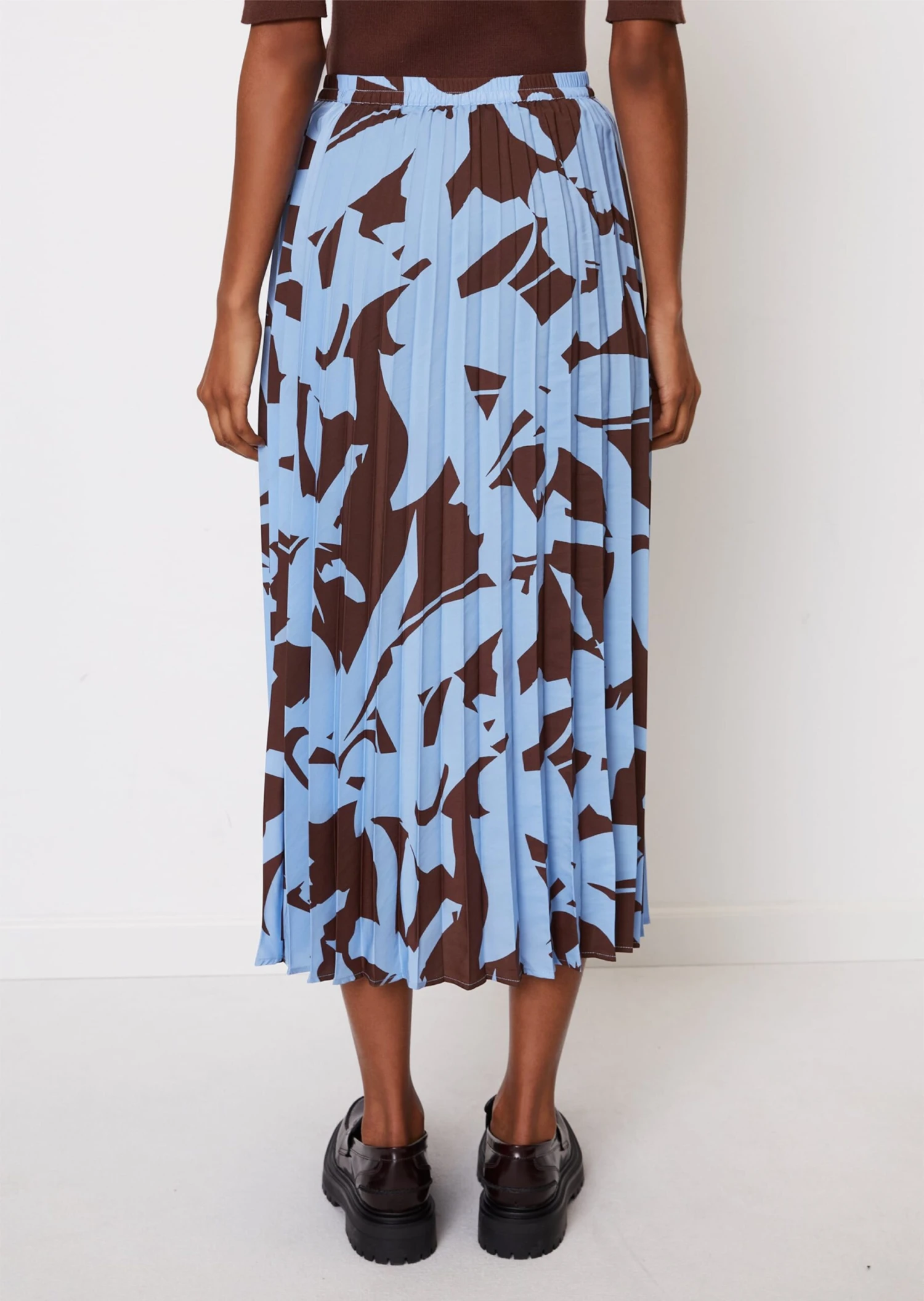 Marc O'Polo Pleated A-line Skirt With An All-over Print Made From Recycled Polyester 5 Marc O'Polo Pleated A-line Skirt With An All-over Print Made From Recycled Polyester – Bild 3