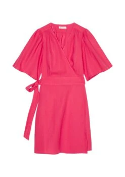 Marc O'Polo Short Linen Wrap Dress With Flounce Sleeves -FashionLust Verkaufs-Shop 3ddc5be833d113d692e423702a7400a7