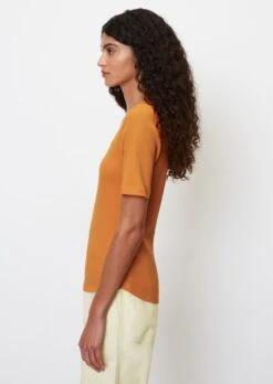 Marc O'Polo Ribbed Jersey T-shirt Made Of Organic Cotton -FashionLust Verkaufs-Shop 450a5b6f58a04991cfabf3f0dd10c0b3