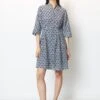 Marc O'Polo Short Blouse Dress With A Silky Texture Made From A Soft Organic Cotton/viscose Blend