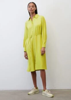 Marc O'Polo Shirt Dress In A Midi Length Made Of Flowing Viscose -FashionLust Verkaufs-Shop 45caa197ae2cde011a3a9010f9b7eed8