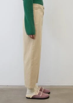 Marc O'Polo Wide Ankle-length Trousers Made Of Brushed Twill -FashionLust Verkaufs-Shop 4761b98a0956cd994dfc1b9eb1dbc109