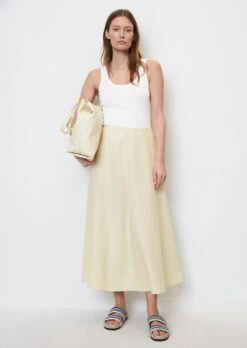 Marc O'Polo Flared Linen Skirt Made Of Summery Fabric