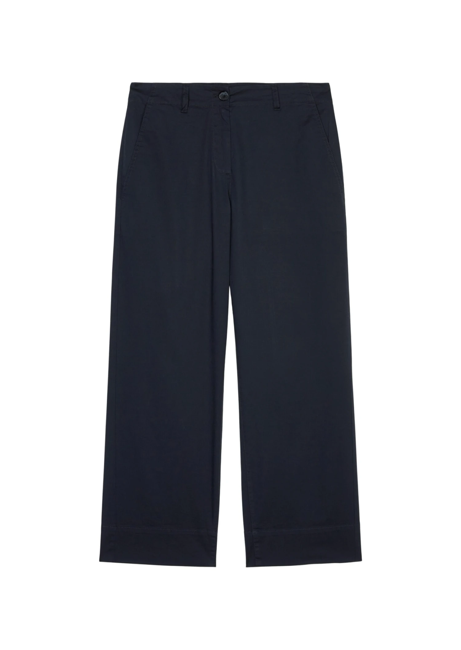 Marc O'Polo Wide Leg Trousers, Cropped In Stretchy Organic Cotton Twill 10 Marc O'Polo Wide Leg Trousers, Cropped In Stretchy Organic Cotton Twill – Bild 8