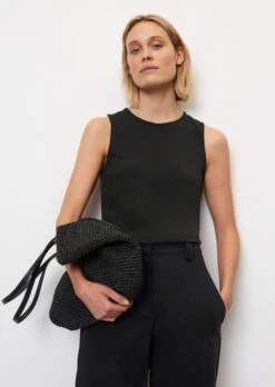 Marc O'Polo Top In A Regular Fit Made Of Fine Rib Jersey