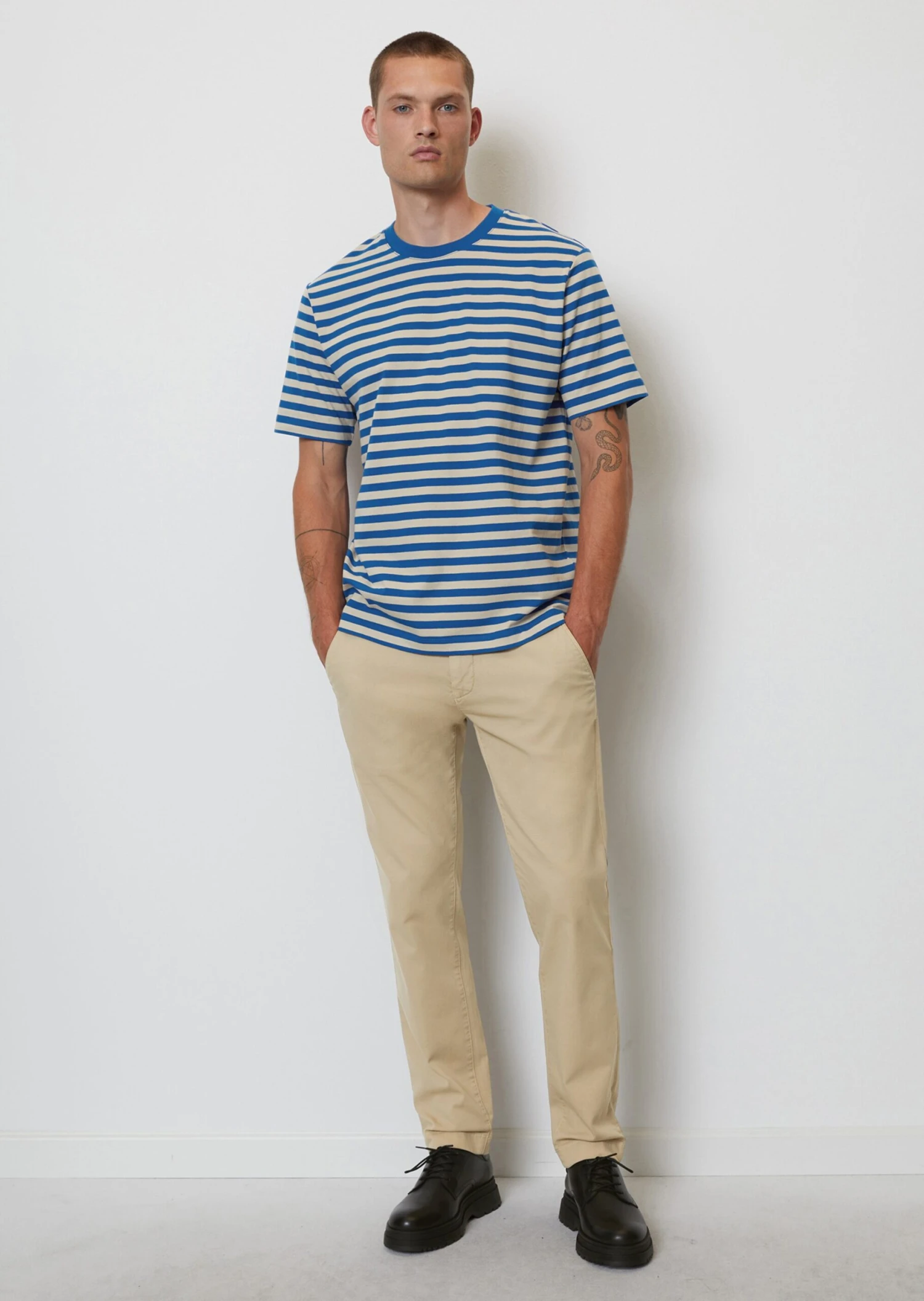 Marc O'Polo Striped T-shirt Regular In Heavy Jersey Fabric 6 Marc O'Polo Striped T-shirt Regular In Heavy Jersey Fabric – Bild 4