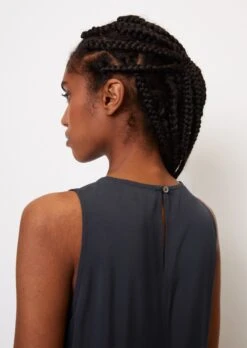 Marc O'Polo Sleeveless A-line Dress In Soft Viscose Twill -FashionLust Verkaufs-Shop 5180ff39f4d60f69dbff7f49503b44ba