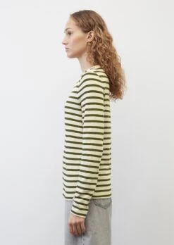 Marc O'Polo Striped Medium-weight Slub Jersey Long Sleeve Top, Regular Fit Made Of Organic Cotton -FashionLust Verkaufs-Shop 5308b9dfb0f1246091c6650a70677509