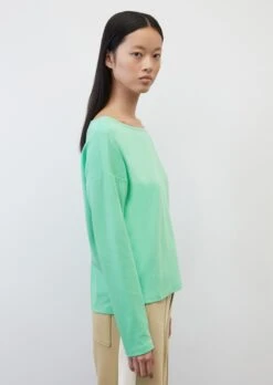 Marc O'Polo Interlock Jersey Long Sleeve Top Made Of Blended Organic Stretch Cotton -FashionLust Verkaufs-Shop 53dac9049f1a315c8e419f57fcb13382