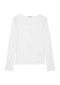 Marc O'Polo Long Sleeve Top In A Regular Fit With A Square Neckline Made Of Stretch Jersey -FashionLust Verkaufs-Shop 5426d2189ffd564c25d4af358e53a3a2