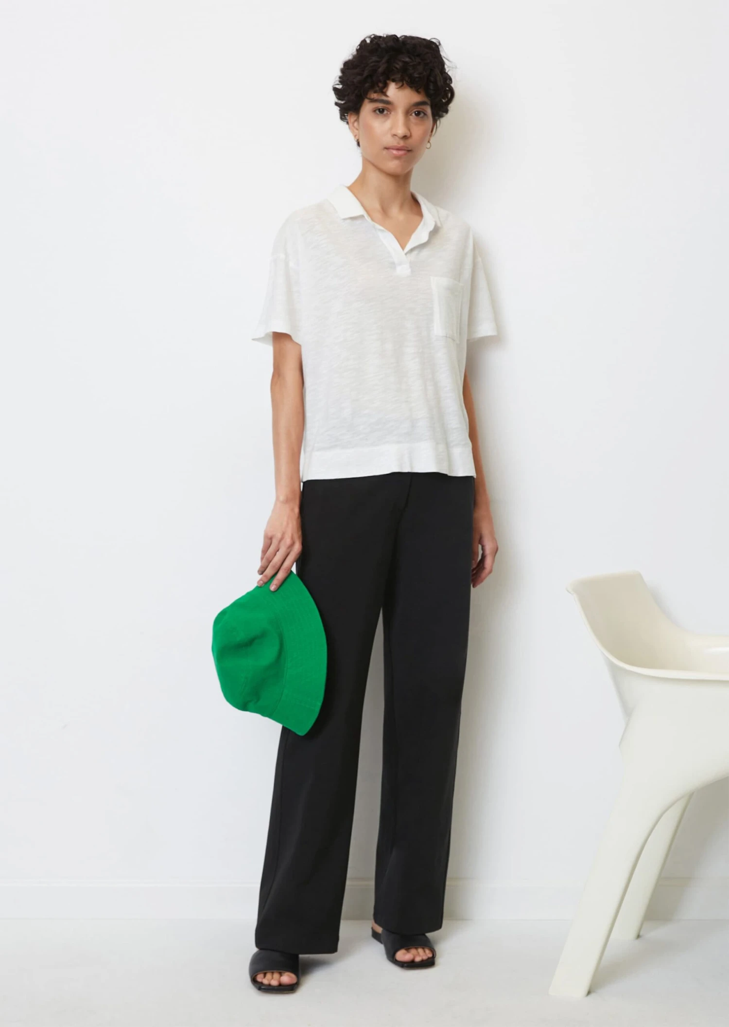 Marc O'Polo Slub Jersey Polo Shirt Made Of A Cotton/viscose Blend 4 Marc O'Polo Slub Jersey Polo Shirt Made Of A Cotton/viscose Blend – Bild 2