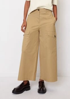 Marc O'Polo Cargo Culottes In A Relaxed Fit Made Of Organic Cotton Stretch Twill Satin -FashionLust Verkaufs-Shop 5b04d4361e8642cdd60d4a26d7d505b2