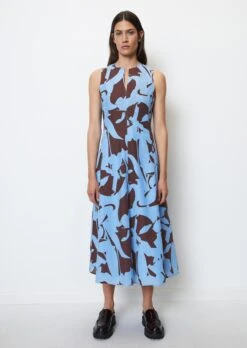 Marc O'Polo Sleeveless Maxi Dress With An All-over Print Made Of An Organic Cotton And Viscose Blend