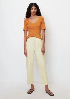 Marc O'Polo Ribbed Jersey T-shirt Made Of Organic Cotton -FashionLust Verkaufs-Shop 5eb48324a197ae94fb39fd6f9b4475ca