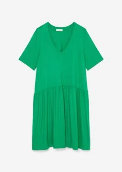 Marc O'Polo V-neck Jersey Dress Made Of Stretch Viscose Jersey -FashionLust Verkaufs-Shop 5ed2a82ba1c5a160c56b35ba59093ed8