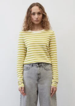 Marc O'Polo Striped Long Sleeve Heavy Slub Jersey Top In A Regular Fit Made Of Organic Cotton -FashionLust Verkaufs-Shop 658a51706ec00251d61b4c9d0088f8b3