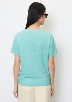 Marc O'Polo Linen Round Neck T-shirt In A Regular Fit Made Of Lightweight Jersey -FashionLust Verkaufs-Shop 65a475107d8876eece3ebf7765170a41