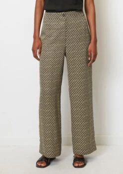 Marc O'Polo Flowing Wide-leg Trousers Made From Viscose Twill -FashionLust Verkaufs-Shop 685b4bacbb5706f941489ec9787c8cb9