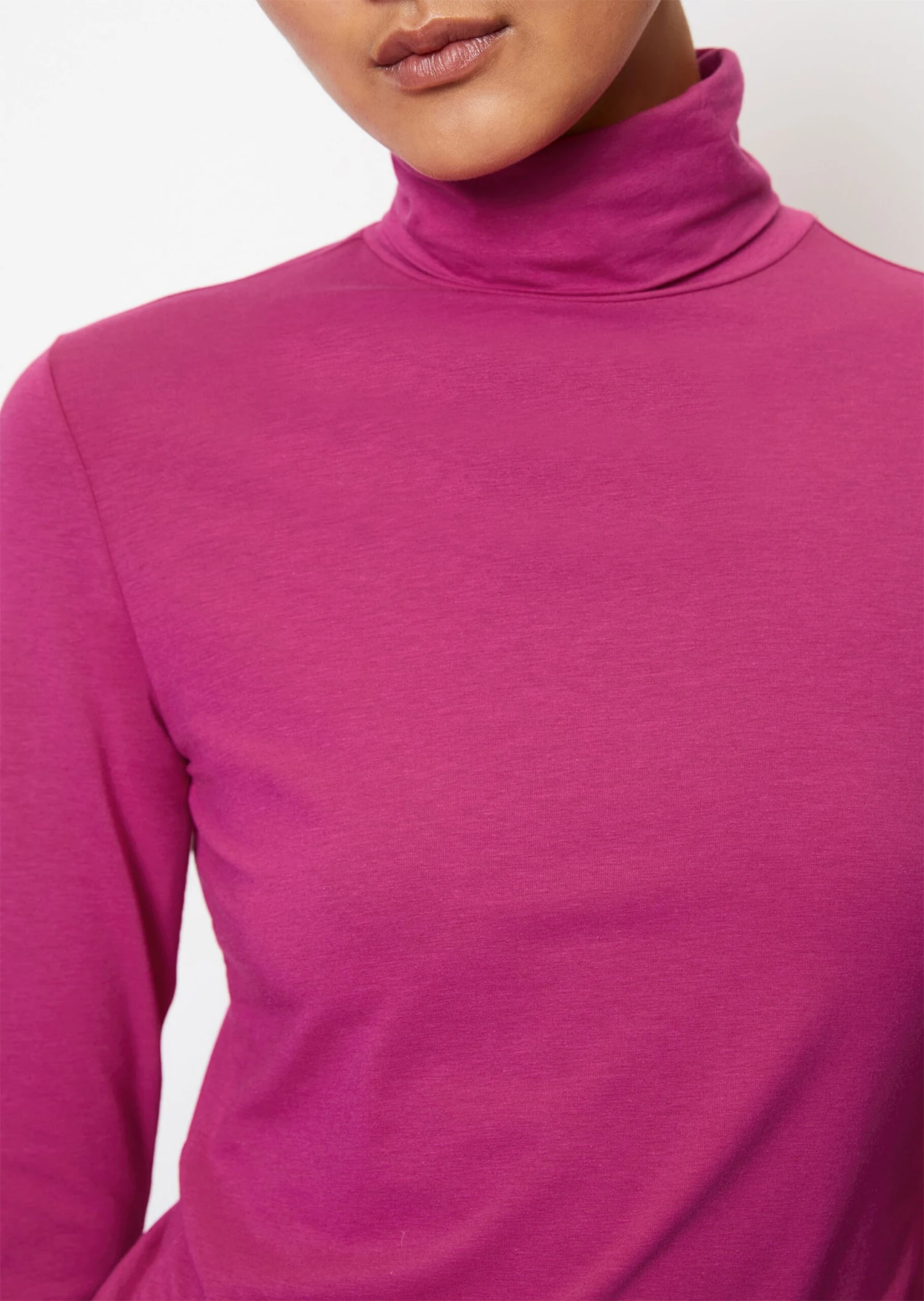 Marc O'Polo Long Sleeve Polo Neck Top, Regular Fit With TENCEL™ Modal 7 Marc O'Polo Long Sleeve Polo Neck Top, Regular Fit With TENCEL™ Modal – Bild 5