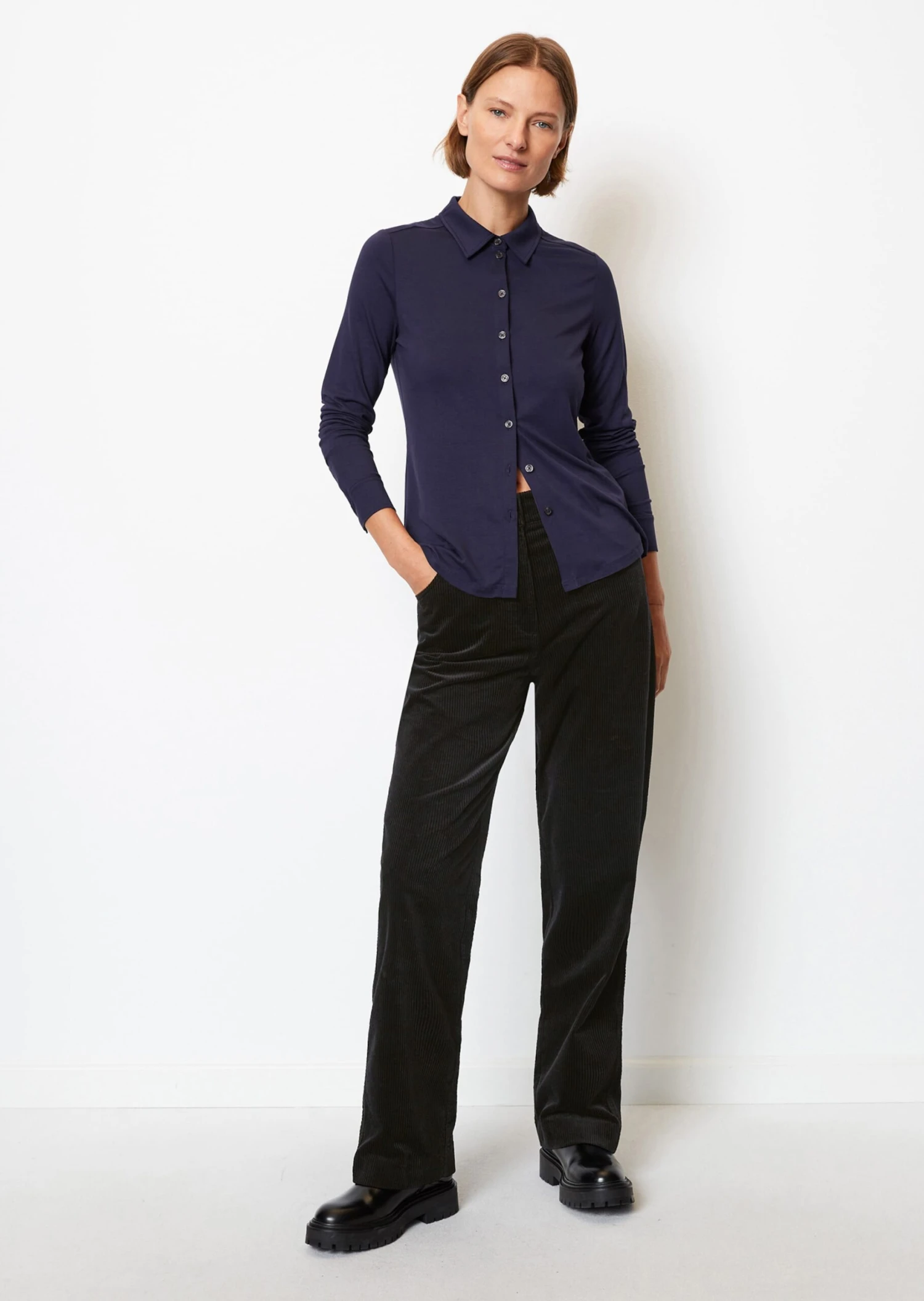 Marc O'Polo Jersey Blouse In A Regular Fit From LENZING™ ECOVERO™ 6 Marc O'Polo Jersey Blouse In A Regular Fit From LENZING™ ECOVERO™ – Bild 4