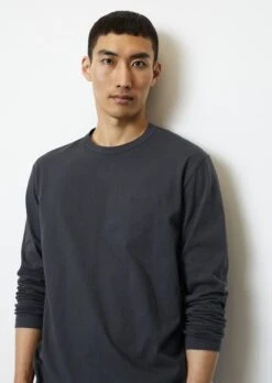 Marc O'Polo Logo Longsleeve Regular In Heavy Jersey Fabric