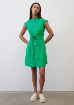 Marc O'Polo Sleeveless Shirt Dress Made Of Paper Touch Poplin -FashionLust Verkaufs-Shop 6fd363546ca55c3ac0abf2bee49007de