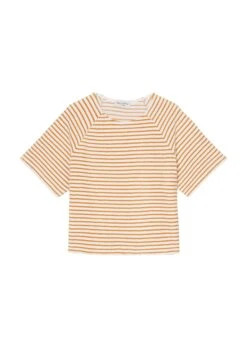 Marc O'Polo Striped Short Sleeve Terry Sweatshirt In A Regular Fit In An Organic Cotton Blend -FashionLust Verkaufs-Shop 7475623d180d45e4625f5b117d74443c