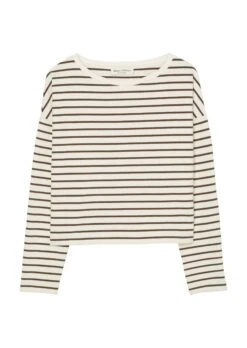 Marc O'Polo Stretchy, Striped Long Sleeve Top In A Regular, Cropped Fit Made Of Soft, Peached Jersey 18 Marc O'Polo Stretchy, Striped Long Sleeve Top In A Regular, Cropped Fit Made Of Soft, Peached Jersey -FashionLust Verkaufs-Shop 752e36b3c5a9dc071aced8565917de5d
