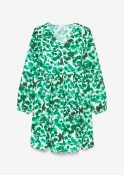Marc O'Polo Short V-neck Dress With Voluminous Sleeves Made Of An Organic Cotton/lyocell Blend -FashionLust Verkaufs-Shop 7562de71048e8c58fb94c4a8a9e61039