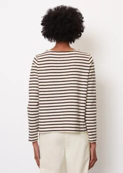 Marc O'Polo Striped Finely Textured Long Sleeve Top In A Regular Fit Made Of Organic Cotton Jersey -FashionLust Verkaufs-Shop 789dcdb4d165f2fc2e04a2386819c409