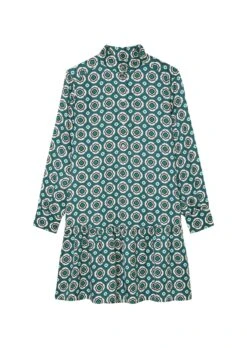 Marc O'Polo Short Print Shirt Blouse Dress Made From Viscose Twill -FashionLust Verkaufs-Shop 790f8dedd4b367d6ac7183d103737abd