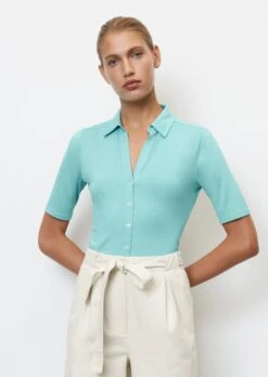 Marc O'Polo Short-sleeved Jersey Blouse From LENZING™ ECOVERO™ -FashionLust Verkaufs-Shop 793ce5ad34d502f45df7108c02290917