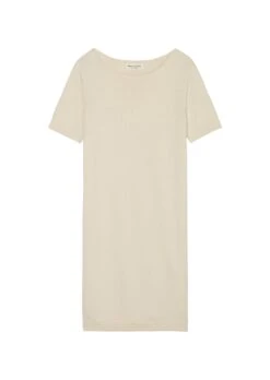 Marc O'Polo Relaxed Short-sleeved Knitted Dress In A Blend Of Organic Cotton, Viscose And Linen -FashionLust Verkaufs-Shop 7a902df99c2acd3d2bdac9dc80e30477