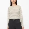 Marc O'Polo Striped Longsleeve Regular From Slub Jersey