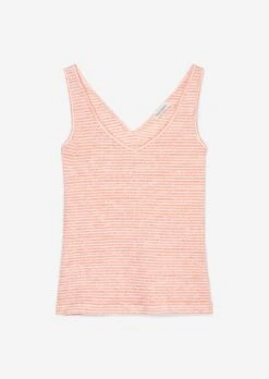 Marc O'Polo Striped Sleeveless Linen Top In A Shaped Fit Made Of High-quality Jersey 17 Marc O'Polo Striped Sleeveless Linen Top In A Shaped Fit Made Of High-quality Jersey -FashionLust Verkaufs-Shop 7cd4d059dd7654a2377a6da989481de6