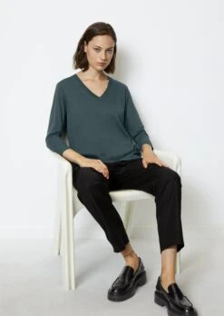 Marc O'Polo Luxury V-Neck T-Shirt Loose Made From Tencel™ Lyocell Cotton Mix -FashionLust Verkaufs-Shop 7d0ecd0342e2ca1ad41c25ae851a5575 1