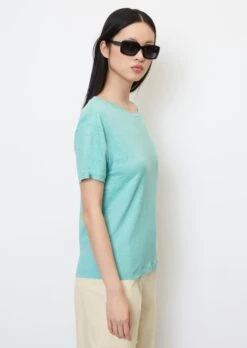 Marc O'Polo Linen Round Neck T-shirt In A Regular Fit Made Of Lightweight Jersey -FashionLust Verkaufs-Shop 7fa46f64c1c4213ac770db1e4a705324