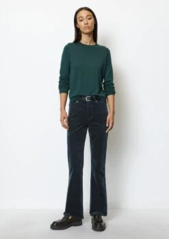 Marc O'Polo KIRUNA Flared Trousers Made From Stretchy Velvet