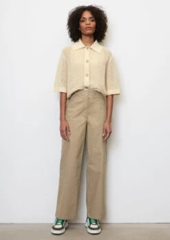 Marc O'Polo Wide-leg Trousers In A Stretchy Blend Of Organic Cotton And Hemp -FashionLust Verkaufs-Shop 8163c5f72a93f2a5f47b4a281df07471 1