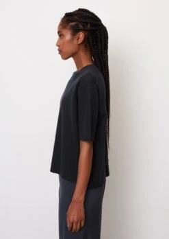 Marc O'Polo Skinny Rib Short-sleeved Knitted Jumper, Relaxed Fit Made Of Pure Organic Cotton -FashionLust Verkaufs-Shop 81ac636bc2eeb4e3f795abde1f595fa3