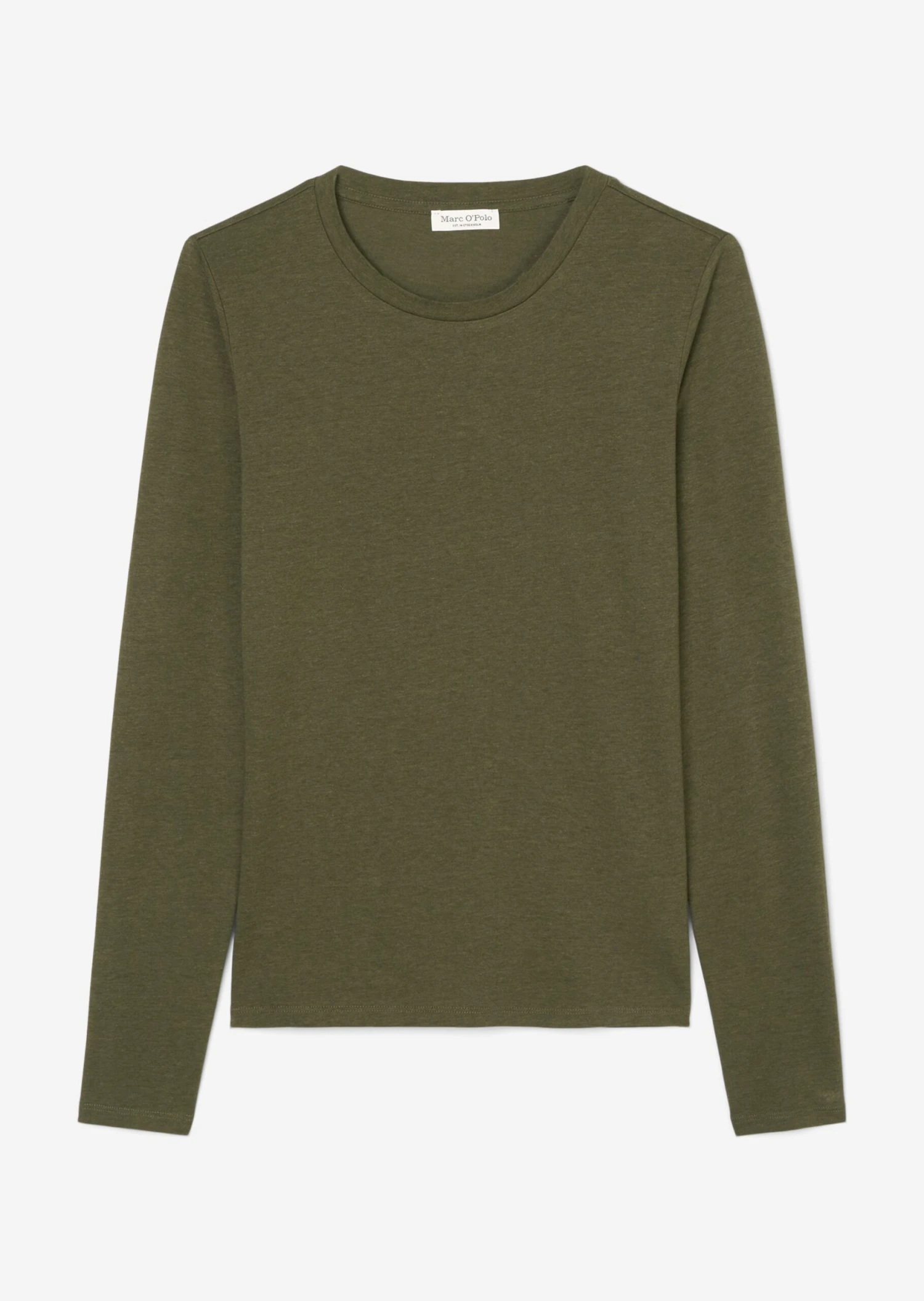 Marc O'Polo Long Sleeve Top With A Round Neckline, Regular Fit Made Of An Organic Cotton And Cupro Blend 9 Marc O'Polo Long Sleeve Top With A Round Neckline, Regular Fit Made Of An Organic Cotton And Cupro Blend – Bild 7