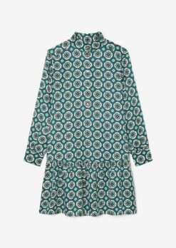 Marc O'Polo Short Print Shirt Blouse Dress Made From Viscose Twill -FashionLust Verkaufs-Shop 85d14401ff7b343cae40fce3989ffec4
