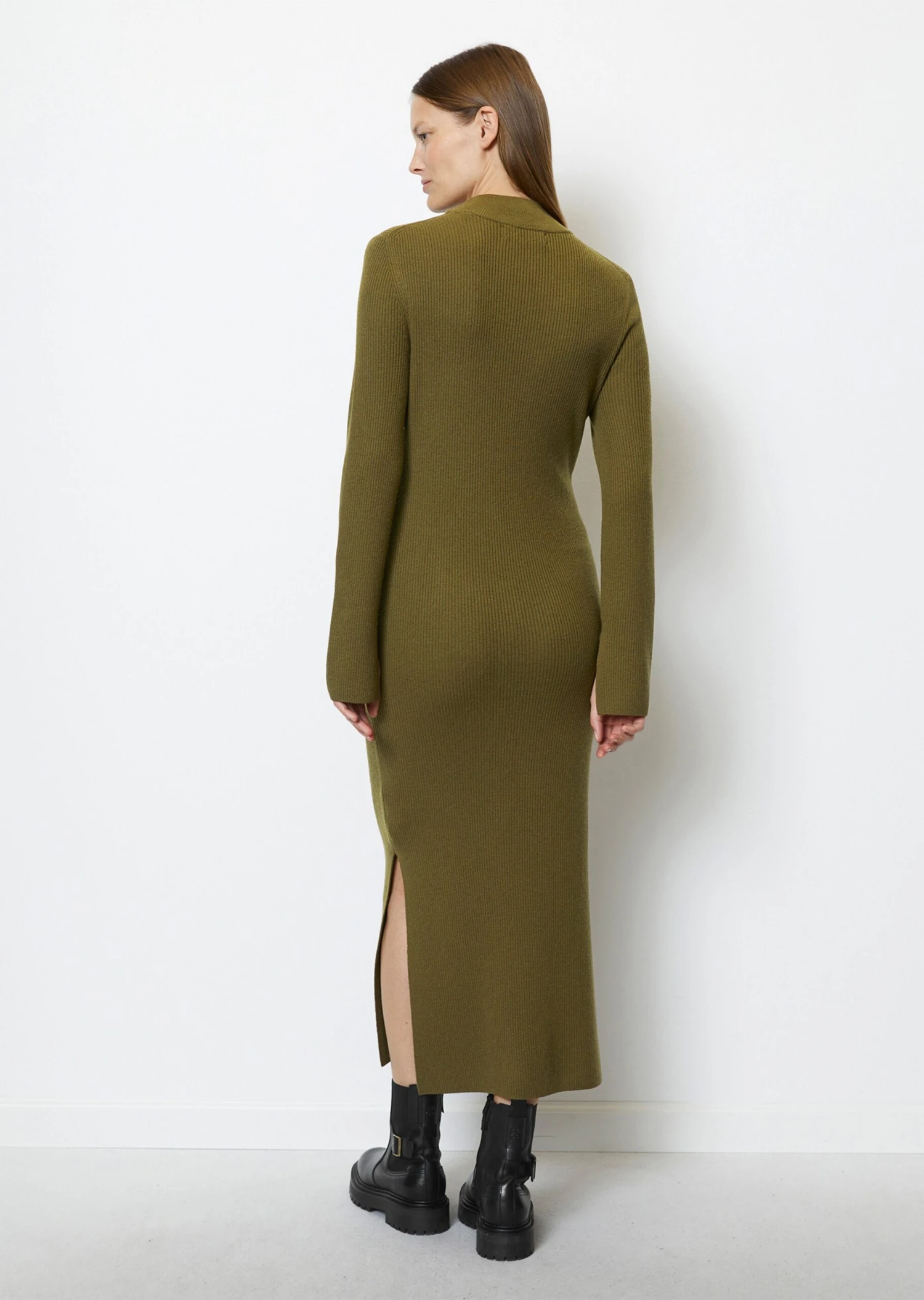 Marc O'Polo Ribbed Knit Dress Shaped With Viscose Content 5 Marc O'Polo Ribbed Knit Dress Shaped With Viscose Content – Bild 3